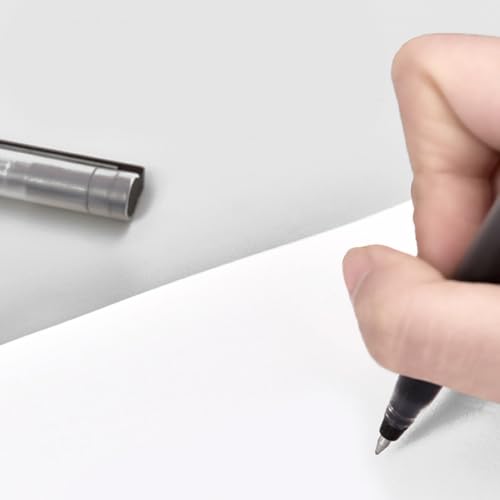 10 bolígrafos gel roller negro tinta líquida 0.5mm miniatura 5