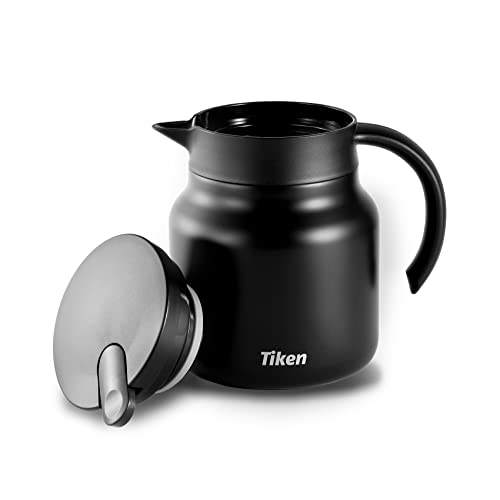 Tiken Coffee Server, 800Ml (27 Oz) Thermal Coffee Carafe, Stainless Steel Insulated Vacuum Coffee Carafes For Keeping Hot thumb #4