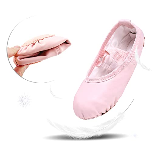 Image of Stelle Ballet Shoes for Girls Toddler Ballet Slippers Soft Leather Boys Dance Shoes for Toddler /Little Kid /Big Kid