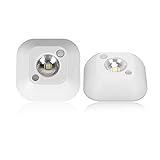 Mailbox Light (2 Pack) Under Cabinet Light with Infrared Motion Sensor and Light Activated Sensor Battery Powered Emergency LED Wall Light Lamp for Tool Cabinet