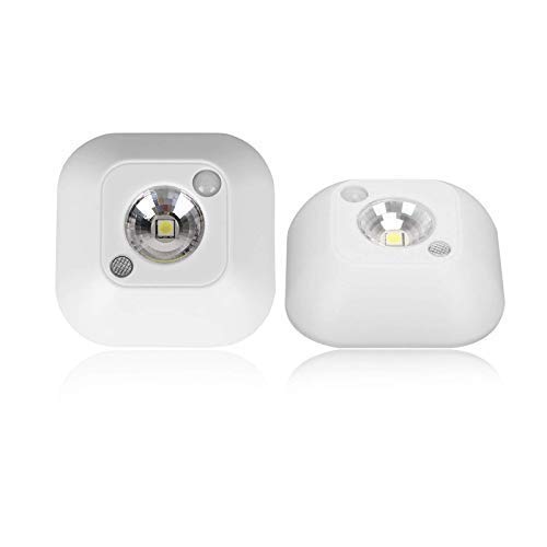 Mailbox Light (2 Pack) Under Cabinet Light with Infrared Motion Sensor and Light Activated Sensor Battery Powered Emergency LED Wall Light Lamp for Tool Cabinet