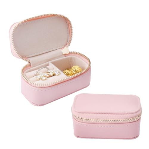 Boîte de rangement de bijoux portative de luxe en velours