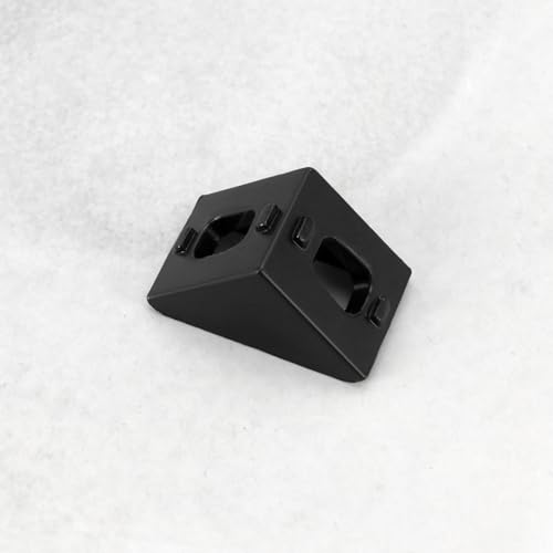 LT Easiyl 25 Stück Extrudiertes Aluminiumprofil Schwarzes Aluminiumprofil Eckverbinder mit Rechtem Winkel für Große Gehäuse Robuste Rahmen Werkbankverbindung 20x20x17mm