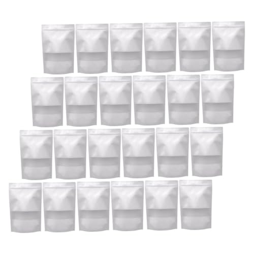 LIGIGWASH 50Piezas Bolsas de Comida Resellables con Hermético Envasar Nueces Dulces y Galletas Práctico y Reutilizable