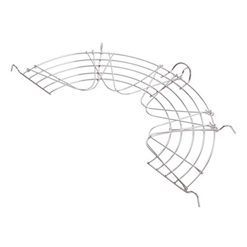 Kichvoe 2pcs cooling rack Pot tempura rack canning rack stainless steel strainer drainer rack for tempura frying food holder wok drain rack Fry Pan tempura rack fryer rack fried bracket