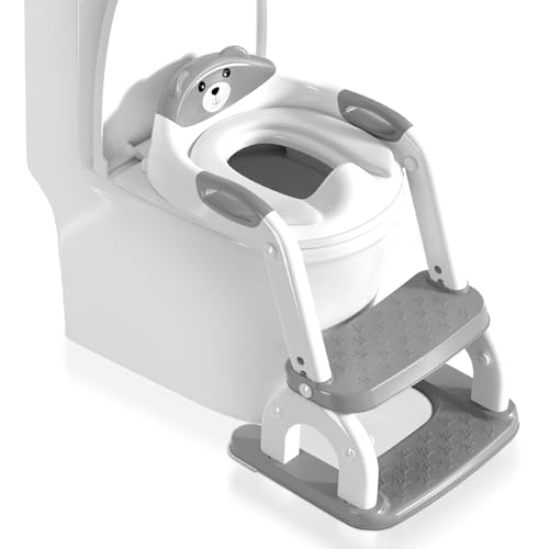 Lista de Taza de Baño Precio Home Depot , listamos los 10 mejores. 47 Asiento de Entrenamiento para Baño con Escalera Antideslizante, Baño Entrenador para Niño Niña con Acolchonado, Adaptador para Bano Infantil Plegable, con Almohadillas para...