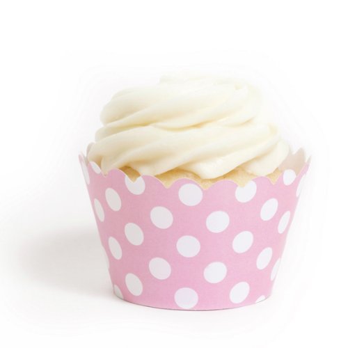 Dress My Cupcake Pink Polka Dot Cupcake Wrappers, Set of 12