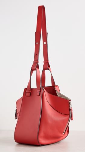 What Goes Around Comes Around Women's Pre-Loved Loewe Red Calfskin Hammock Medium Messenger Bag, Red, One Size3