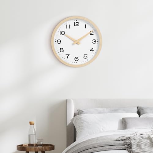Akcisot Wall Clock,Boho Kitchen 10 Inch Wall Clocks Battery Operated Non Ticking,Silent Modern Clock Decorative thumb #8