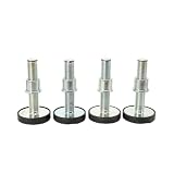 Cozyel 4X Drehteller Gummiteller Tragarmteller für Hebebühne ausdrehbar Aufnahme, Ø50mm Universa, Drehteller Tragarmteller Gummiteller Hebebühne Aufnahmeteller Gummiauflage 215mm