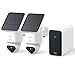 aosu T2 Ultra 4K UHD Überwachungskamera Aussen Solar Akku für aosuCortex, 2 Cam-Kit, TrueColor Nachtsicht, KI-Gesichtserkennung & Auto-Tracking, 360° Schwenk/Neigung, erweiterbarer Speicher bis 16TB