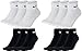 Produktbild Nike 12 Paar Socken One Quater Socks Herren Damen Kurze Socke Knöchelhoch, Farbcode + Farbe:A45 6 Paar weiss 6 Paar schwarz, Größe:42-46