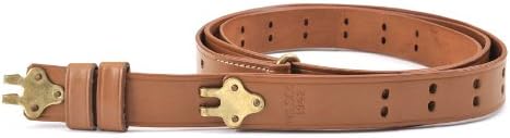 M1907 Military Leather Rifle Sling Marked 1942 Brass Hardware Garand Springfield