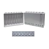 Spill-Stop 13-910 Exacto Pour Bar Test Kit, Liquid Calibration System for Bartender Training, Includes 7 Precision-Marked Plastic Tubes, 7 O-Rings, Stand, Funnel, Durable, Made in USA