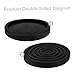 Milisten 2pcs Non Slip Fitness Equipment Pads Durable Treadmill Mats for Noise Reduction and Floor Protection Vibration Round Surface Protectors for Exercise Machines and Washing Machines