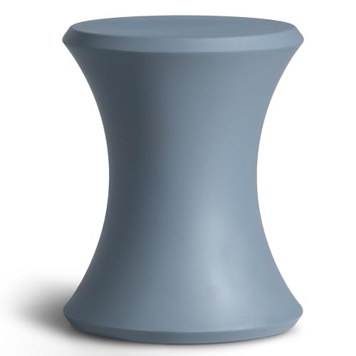 Image of Coast Modern Outdoor Side Table - Lounger Table for Inside Pool or on Patio - All-Weather Furniture for Sun Shelf Up to 15 inch - Stone Blue