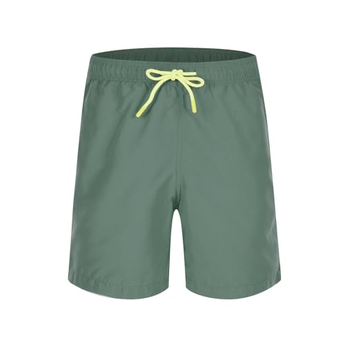 KBOPLEMQ Bañador para hombre, transpirable, de secado rápido, con bolsillos, con forro de malla y cordón ajustable, cintura elástica, O Verde, XXXXL