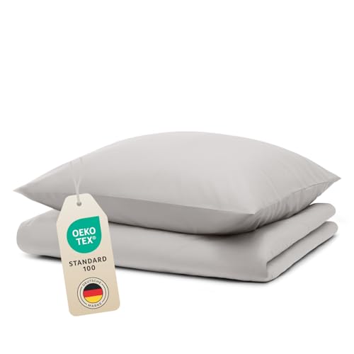 Blumtal Bettwäsche 140x220cm + 50x70cm Kopfkissenbezug - Oeko-TEX zert....