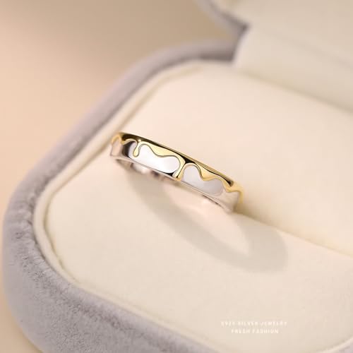 Bague couple argent 925 alliance mariage originale or