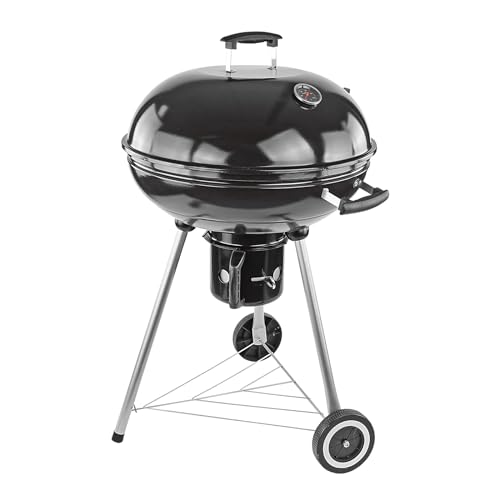 DEMA Holzkohlegrill Antigua 54 cm - Standgrill, BBQ Grill mit Thermometer - Outdoor Grill, Robust, Hitzebeständig, Leicht zu Reinigen - Für Garten, Terrasse, Camping, Grillfest