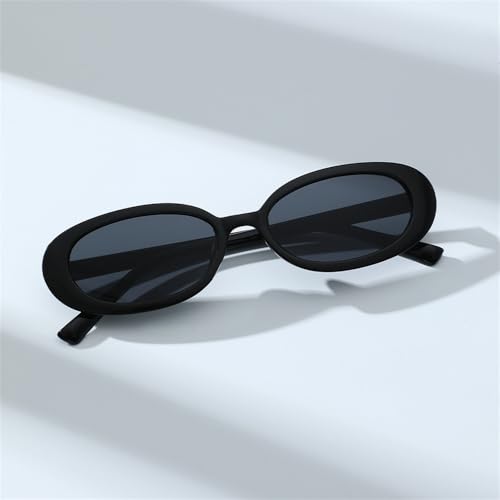 Vintage Oval Sunglasses Women Small Oval Sun Glasses Retro Black Red Glasses ladies Goggle4