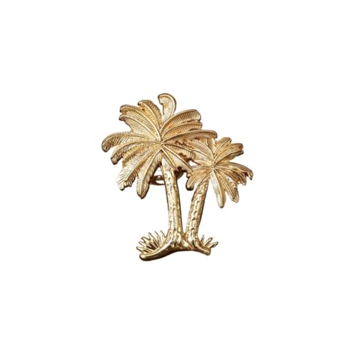 Boutons de tiroir d'armoire en forme de cocotier doré pour meuble chic x2