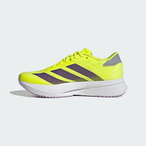 adidas Herren Adizero Sl2 Shoes, solar Yellow/Aurora Plum/Powder Plum, 45 1/3 EU – Ansicht 3