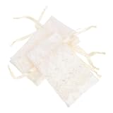 NIYANGLE 1 Juego Bolsa De Pequeñas Bolsas De Joyería Bolsas Pequeñas Bolsos De Lazo Bolsas De Embalaje De Joyería Bolso De Lazo Pequeño Bolsas Con Cordón Encaje 4 Piezas