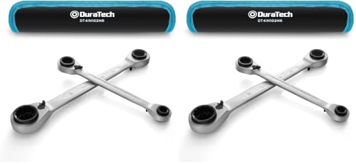 Image of DURATECH 4-in-1 Reversible Ratcheting Box Wrench Set, Metric, 2-Piece (Pack of 2)