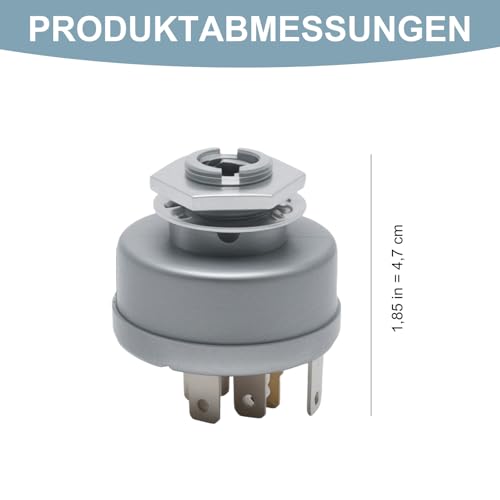 Hoypeyfiy Zündschloss 6-polig, Replacement für BS 490066 692318 825129, Kompatibel mit Bolens Husqvarna MTD Mastercut, Ersetzt 490066