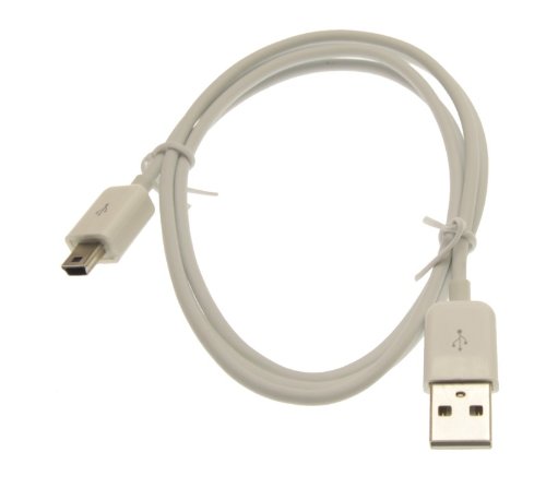 USBGear 3ft. White USB 2.0 Hi-Speed A to Mini B Device Cable