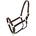 Tough 1 Royal King Leather Stable Halter, Brown
