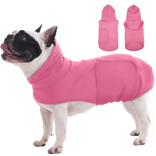 Image of Medium Calming Vest for Small Dogs,Lightweight Anxiety Vest Adjustable Chest | Soft Relief Anxiety Shirt with Hood Wraps for Noise,Riverside,Machine Washable(Rose)
