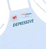 Halloween Costume Insurance Lady Depressive I Hate Insurance, Funny Parody Apron