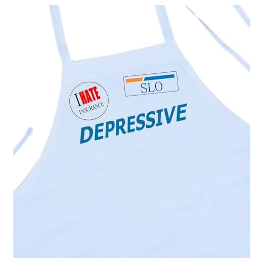 Depressive I Hate Insurance Funny Apron