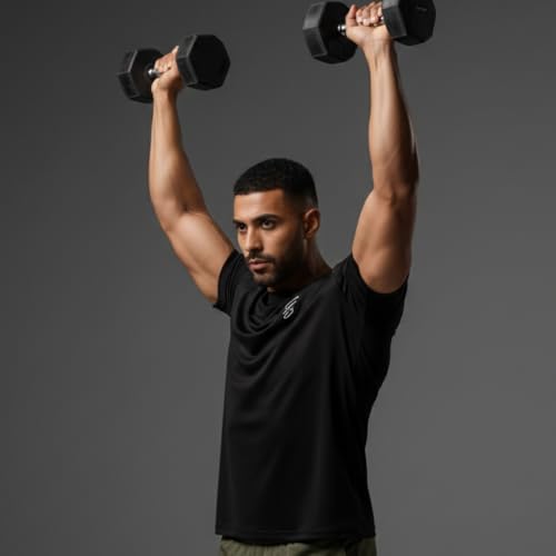 Image of Round Neck Moisture Absorbing Performance Half Sleeve Slim Fit T-Shirt for Men | Quick Dry Technology | Light Weight & Breathable Fabric | Ideal for Indoor & Outdoor Physical Activity