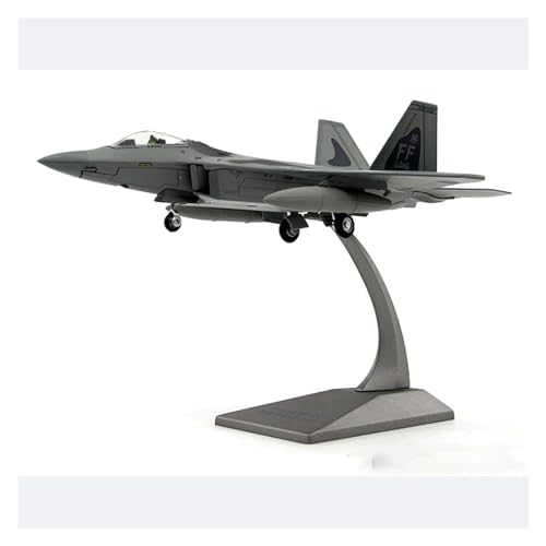 F-22 Fighter miniature 1/100 en alliage moulé sous pression pour collectionneur