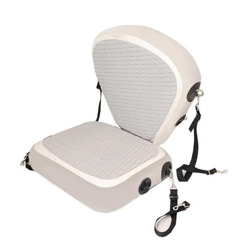 Soporte para respaldo de asiento de kayak, asiento inflable para barco | Asiento de canoa ergonómico ajustable,Asiento con respaldo de nailon, asiento multiusos para barcos, canoas, barcos de pesca