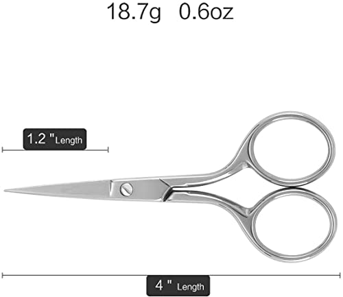 QUIQSHIPP Grooming Scissor Small for Men & Women | Multipurpose Scissor Ideal for Men for Moustache, Beard, Ear and Nose Hair Trimming | Suitable for Women for Eyelashes and Eyebrow Trimming - Image 6