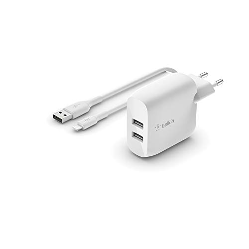 Cargador de pared USB-A doble que soluciona la falta de enchufes para tu iPhone y iPad