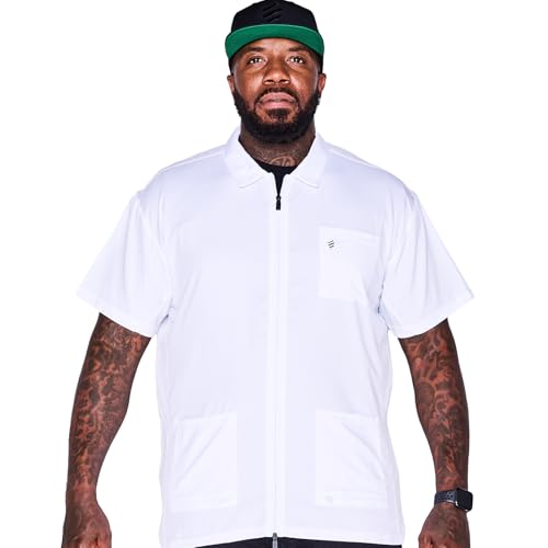 Barber Strong Men's The Barber Jacket, White, 3X