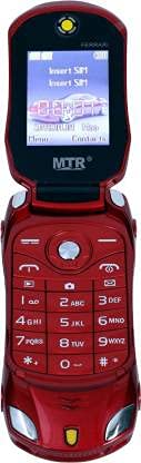 Image of MTR Car Design Keypad Flip Phone with Dual Sim (Red)