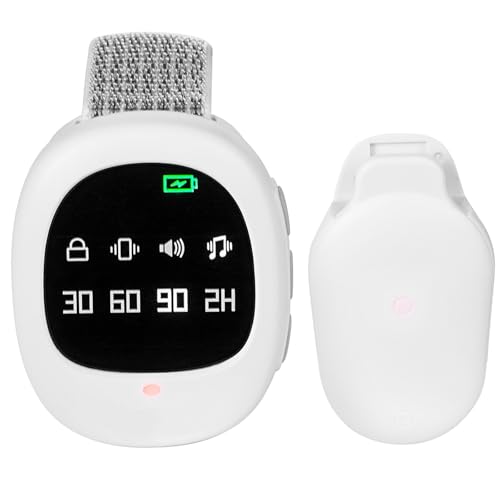 Alarma Inalámbrica de Enuresis, Alarma de Enuresis en la Cama con 3 Modos de Recordatorio, USB Recargable, Alta Sensibilidad, Sensor de Humedad para Niños Mayores y Pacientes Postrados en Cama