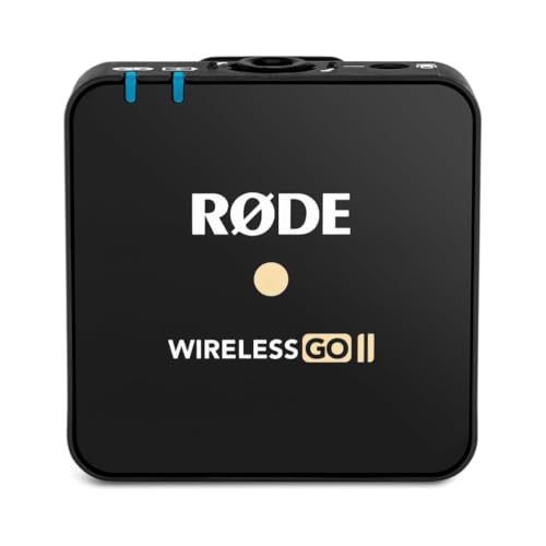 RØDE Wireless GO II TX - Ultrakompakter drahtloser Sender mit integriertem Mikrofon integrierter Aufnahme und Einer Reichweite von bis zu 200 m (nur Sender)