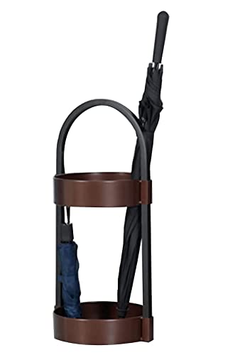 GHHVFEC Metal Umbrella Stand with Hooks - Wrought Iron Umbrella Holder Rack for Entryway, Hallway, Indoor Use