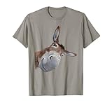 Peach-Bruh Funny Donkey Art Donkey Head - Smile - Eagerlys T-Shirt