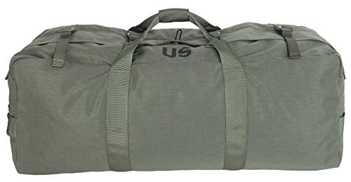 USGI Industries Tactical Duffel Bag | Military Deployment Luggage | Perfect for Camping, Hiking, Traveling, Stealth, Survival | Convertible Multi-Functional Backpack