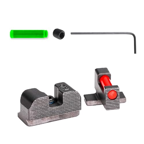 TAG Precision TAC Gun Sight Compatible with SIG P365 | Shooting Accessories Tactical CNC-Machined Billet Steel Nitride Coated Front & Rear Handgun Sights, Hybrid (TSH)