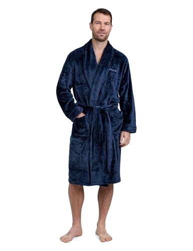 Eddie Bauer Mens Robe Plush – Fuzzy & Fluffy Fleece Spa Robes for Men | Soft Warm Winter Bathrobe with Pockets & Belt