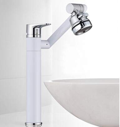 Robinet de lavabo rotatif JCAKES mitigeur vert clair pour vasque ergonomique